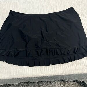 Swim plus size bottom skirt Catherines‎ swim skirt ruffled women’s plus size 3X